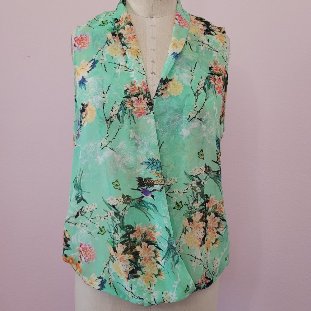 Zara sleeve less Hi-Lo blouse